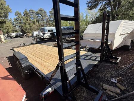 New 2026 Top Hat Trailers 83X20 Equipment Hauler 5' stand up ramps Equipment Trailer