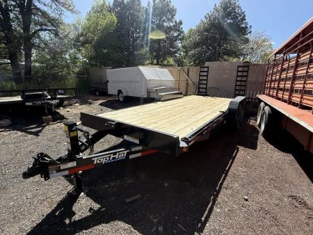 New 2026 Top Hat Trailers 83X20 Equipment Hauler 5' stand up ramps Equipment Trailer