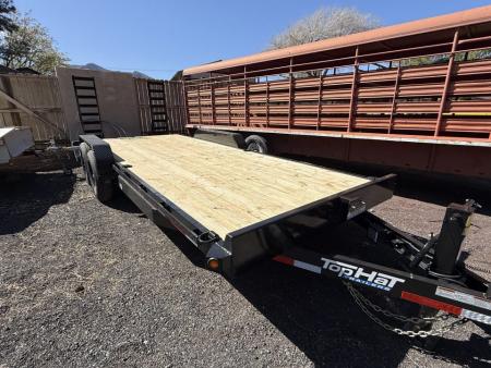 New 2026 Top Hat Trailers 83X20 Equipment Hauler 5' stand up ramps Equipment Trailer