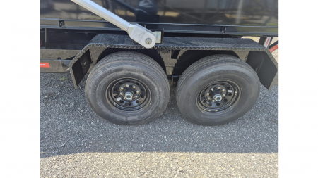New Gooseneck Roll off 7K w/Electric Brake Axles & a 15K Industrial Winch wtih 14 Ply Tires with 2 12 Yard Roll Off Containers