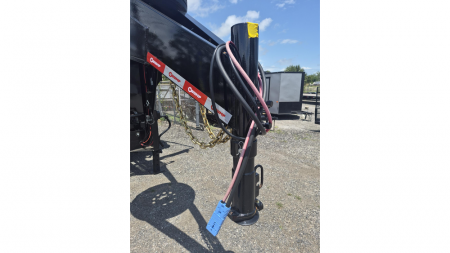 New Gooseneck Roll off 7K w/Electric Brake Axles & a 15K Industrial Winch wtih 14 Ply Tires with 2 12 Yard Roll Off Containers