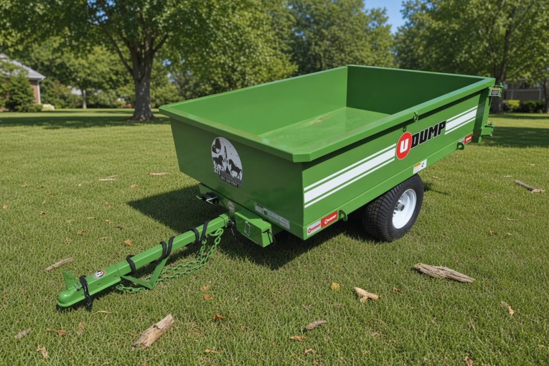 New 2026 U-Dump Trailer Green Rebel Lite 4x6 Compact Dump Trailer – 15" Sides Dump Trailer