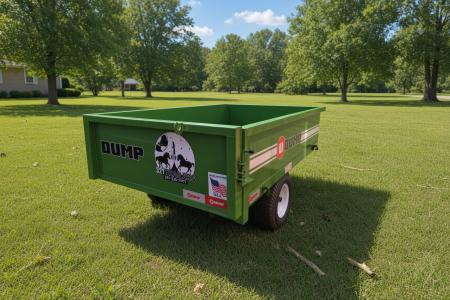New 2026 U-Dump Trailer Green Rebel Lite 4x6 Compact Dump Trailer – 15" Sides Dump Trailer