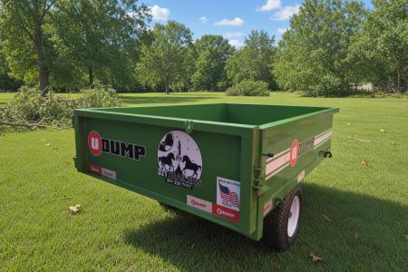 New 2026 U-Dump Trailer Green Rebel Lite 4x6 Compact Dump Trailer – 15" Sides Dump Trailer