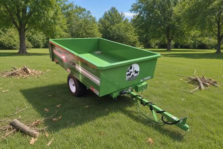 New 2026 U-Dump Trailer Green Rebel Lite 4x6 Compact Dump Trailer – 15" Sides Dump Trailer