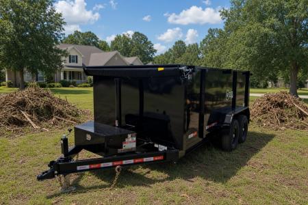 New 2026 7x14 Dump Trailer for Sale | 4’ Sides | 14K GVWR I Heavy Duty