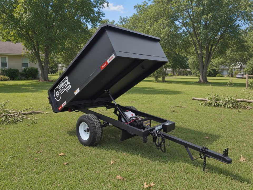 New 2026 U-Dump Trailer Green Rebel Lite 4x6 Compact Dump Trailer – 15" Sides Dump Trailer