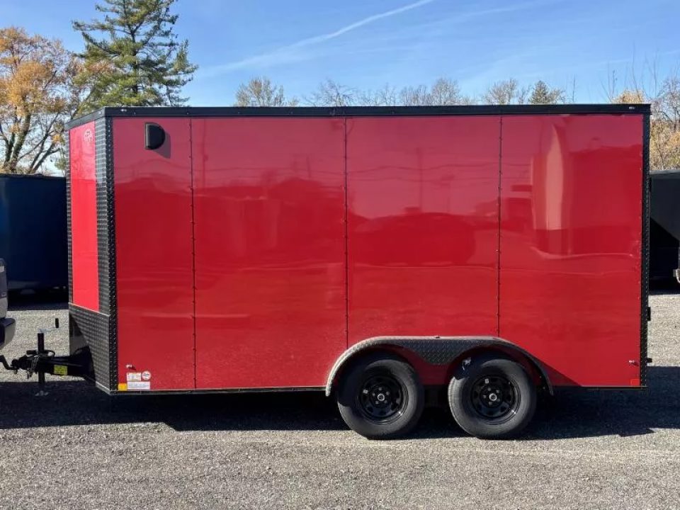 New 2026 Diamond Cargo 7' x 14' TA  V-Nose Enclosed Trailer / 5 Year Warranty