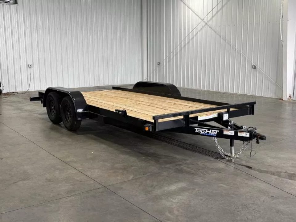 New 2026 Top Hat Trailers 7' X 16' FT. Car Hauler Car