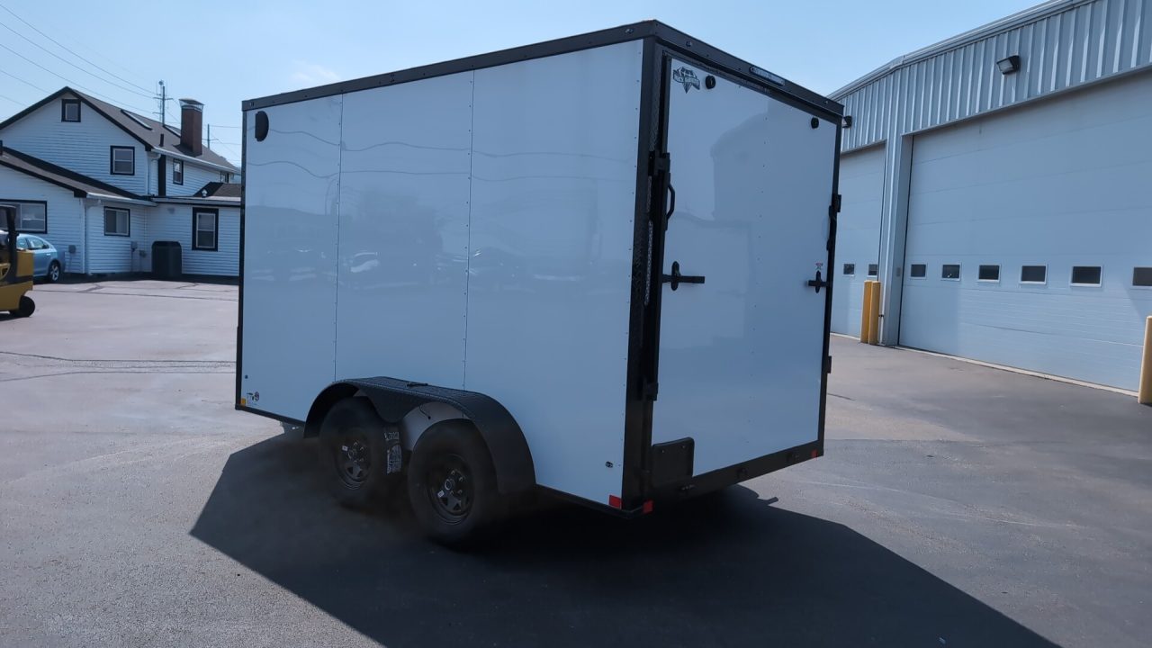 New 2025 Diamond Cargo 7' X 12' TA V-Nose Enclosed Trailer / 5 Year Warranty