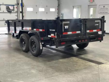 New 2026 Top Hat Trailers 7'x14' DX 14 / 2 FT SIDES/' 7 GAUGE Dump Trailer