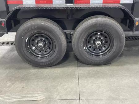 New 2026 Top Hat Trailers 7'x14' DX 14 / 2 FT SIDES/' 7 GAUGE Dump Trailer