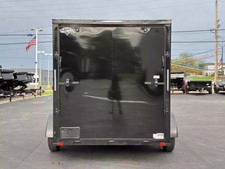 New 2025 Diamond Cargo 7' x 12' TA V-Nose Enclosed Trailer / 5 Year Warranty