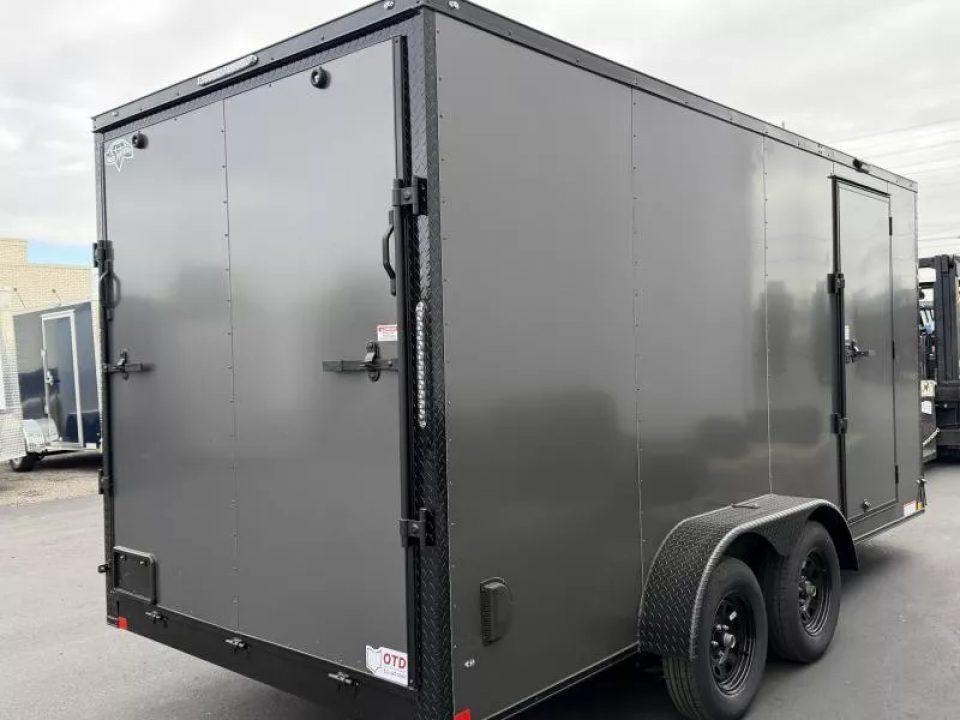 New 2026 Diamond Cargo 7' x 16' TA V-Nose Enclosed Trailer / 5 Year Warranty