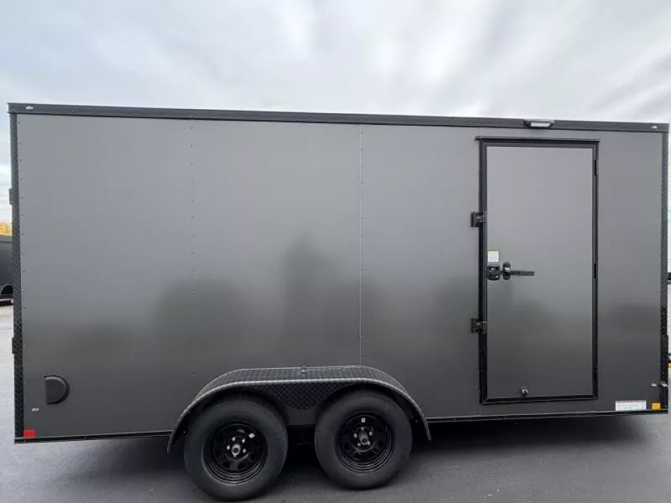 New 2026 Diamond Cargo 7' x 16' TA V-Nose Enclosed Trailer / 5 Year Warranty