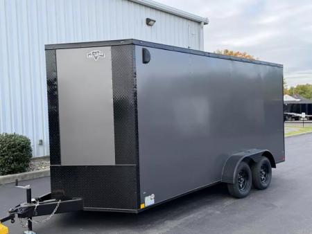 New 2026 Diamond Cargo 7' x 16' TA V-Nose Enclosed Trailer / 5 Year Warranty