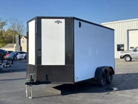 New 2026 Diamond Cargo 7' x 14' TA V-Nose Enclosed Trailer / 5 Year Warranty