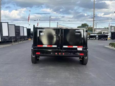 New 2026 Top Hat Trailers 7'x14' DX 14 / 3 FT SIDES/ 7 GUAGE METAL Dump Trailer