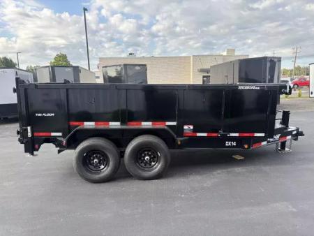 New 2026 Top Hat Trailers 7'x14' DX 14 / 3 FT SIDES/ 7 GUAGE METAL Dump Trailer