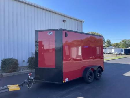 New 2026 Diamond Cargo 7' x 12' TA V-Nose Enclosed Trailer / 5 Year Warranty