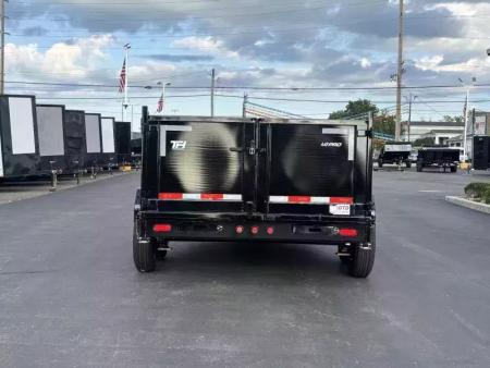 New 2026 Top Hat Trailers 7'x14' DX 14 / 3 FT SIDES/ 7 GUAGE METAL Dump Trailer