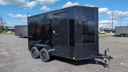 New 2026 Diamond Cargo 6' x 12' TA V-Nose Enclosed Trailer / 5 Year Warranty