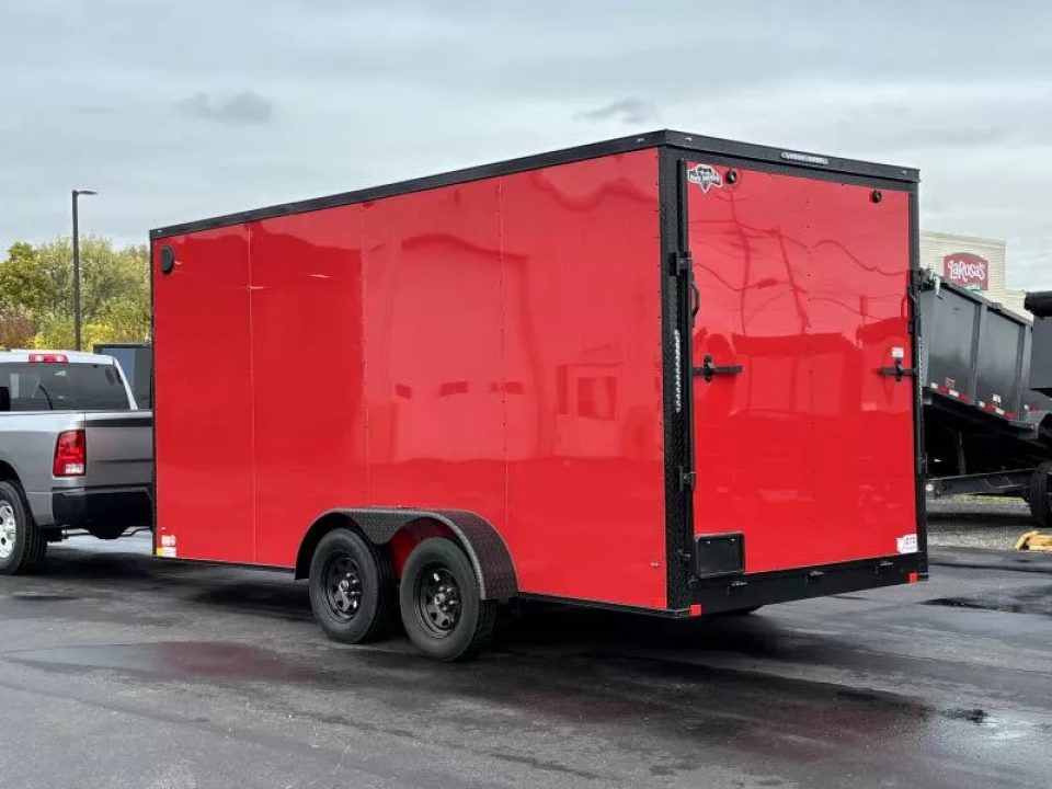 New 2026 Diamond Cargo 7' x 16' TA V-Nose Enclosed Trailer / 5 Year Warranty