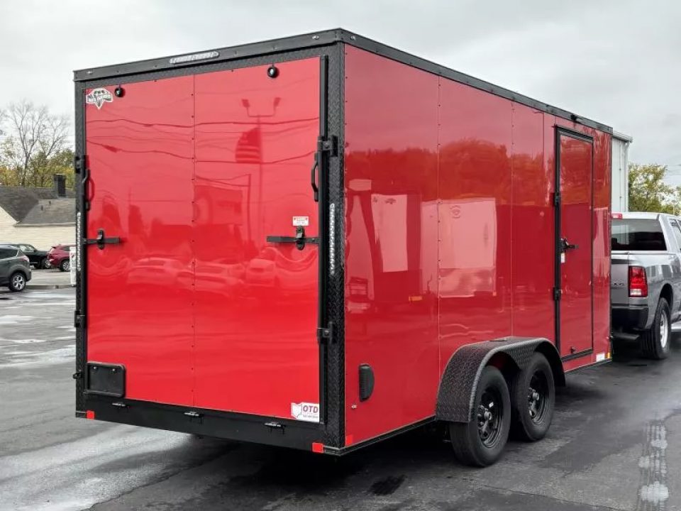 New 2026 Diamond Cargo 7' x 16' TA V-Nose Enclosed Trailer / 5 Year Warranty