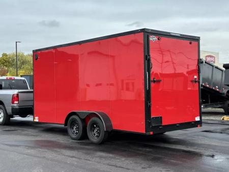 New 2026 Diamond Cargo 7' x 16' TA V-Nose Enclosed Trailer / 5 Year Warranty