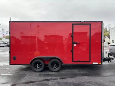 New 2026 Diamond Cargo 7' x 16' TA V-Nose Enclosed Trailer / 5 Year Warranty