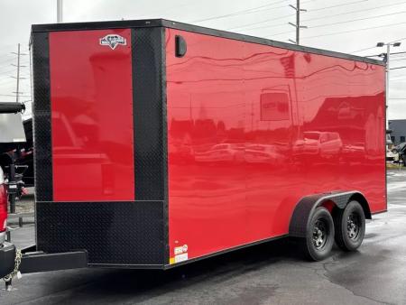 New 2026 Diamond Cargo 7' x 16' TA V-Nose Enclosed Trailer / 5 Year Warranty