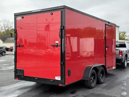 New 2026 Diamond Cargo 7' x 16' TA V-Nose Enclosed Trailer / 5 Year Warranty