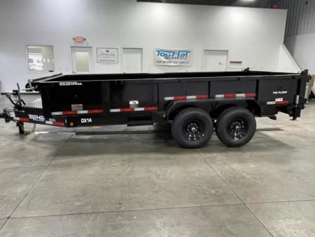 New 2026 Top Hat Trailers 7'x16' DX 14 / 2' SIDES/ 7 GAUGE METAL Dump Trailer