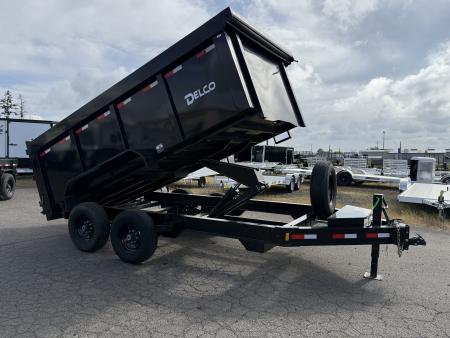 New 2025 Delco Trailers D314 83 x14' 14k Dump Trailer-Black