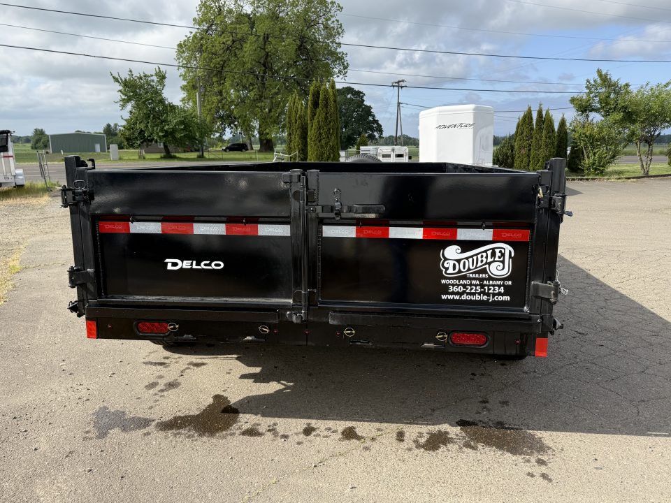 New 2026 Delco Trailers D314 83"x14' 14K Dump Trailer-Black