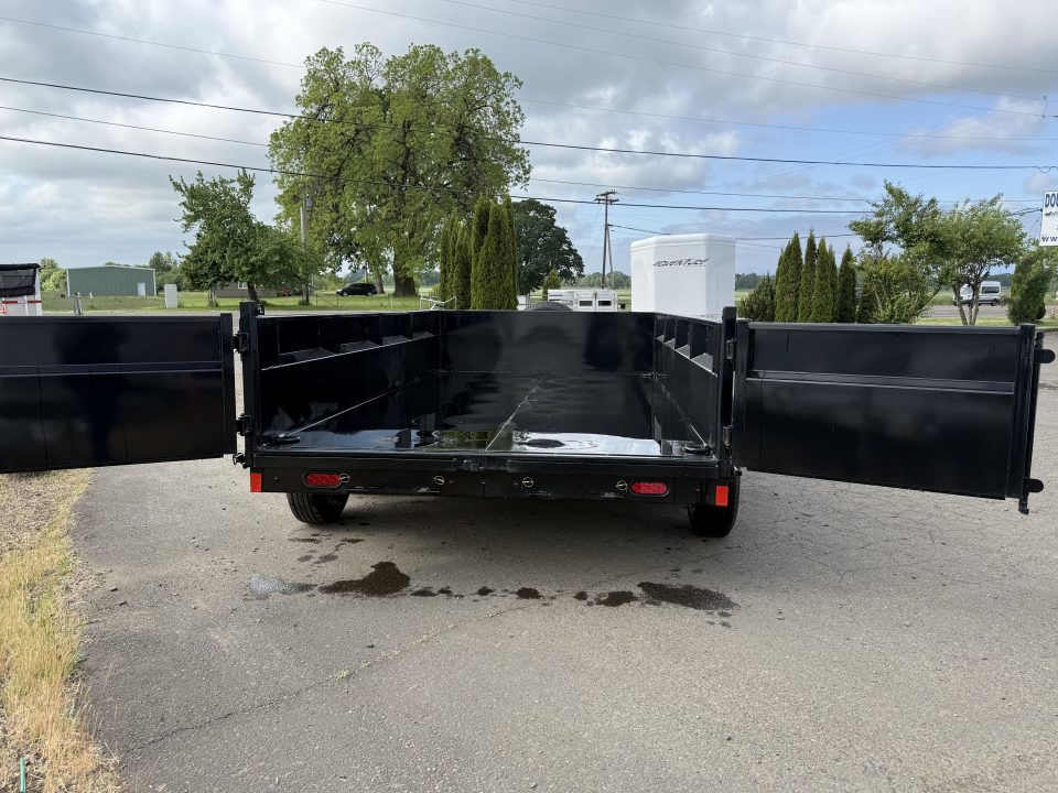 New 2026 Delco Trailers D314 83"x14' 14K Dump Trailer-Black