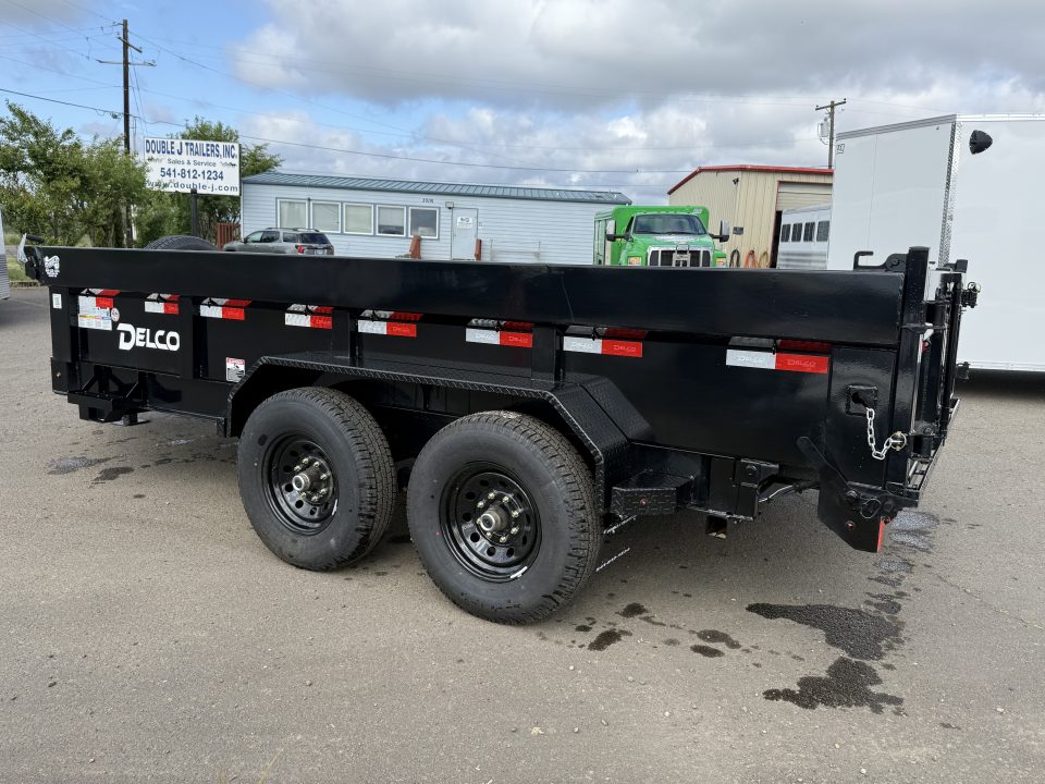 New 2026 Delco Trailers D314 83"x14' 14K Dump Trailer-Black