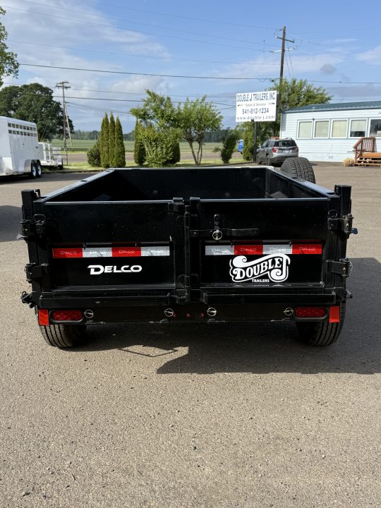 New 2026 Delco Trailers D108 5'x8' 7K Dump Trailer-Black
