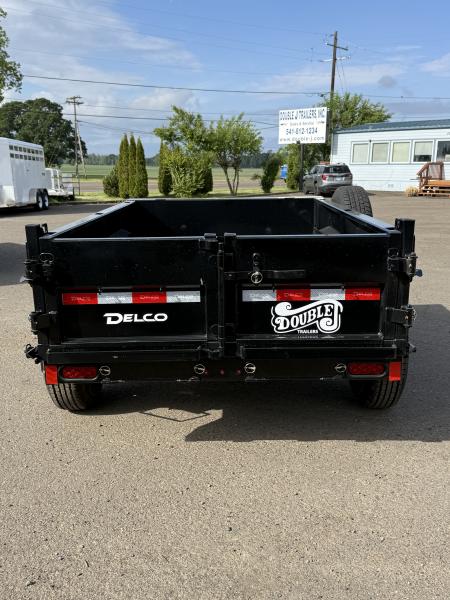 New 2026 Delco Trailers D108 5'x8' 7K Dump Trailer-Black