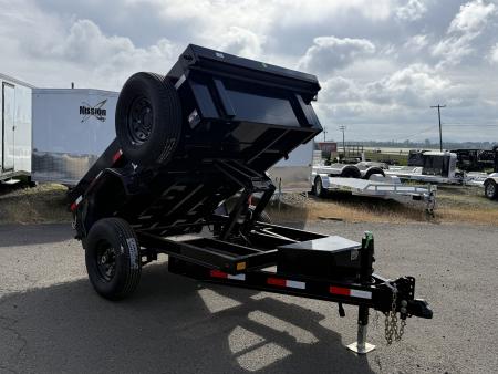 New 2026 Delco Trailers D108 5'x8' 7K Dump Trailer-Black