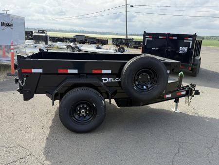 New 2026 Delco Trailers D108 5'x8' 7K Dump Trailer-Black