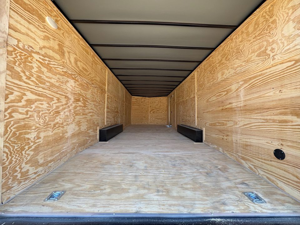 New 2026 Panther Cargo 8.5X24 +2ft V-Nose / .080 Polycore/ 6'6" interior -7000 GVW