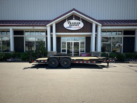New CAM Superline 7' x 18' Angle Equipment Trailer 15.4K