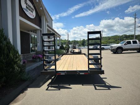 New CAM Superline 7' x 18' Angle Equipment Trailer 15.4K