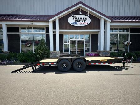 New CAM Superline 7' x 18' Angle Equipment Trailer 15.4K