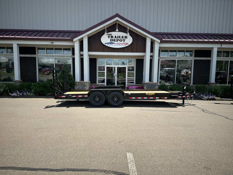 New CAM Superline 7' x 20' Angle Equipment Trailer 15.4K