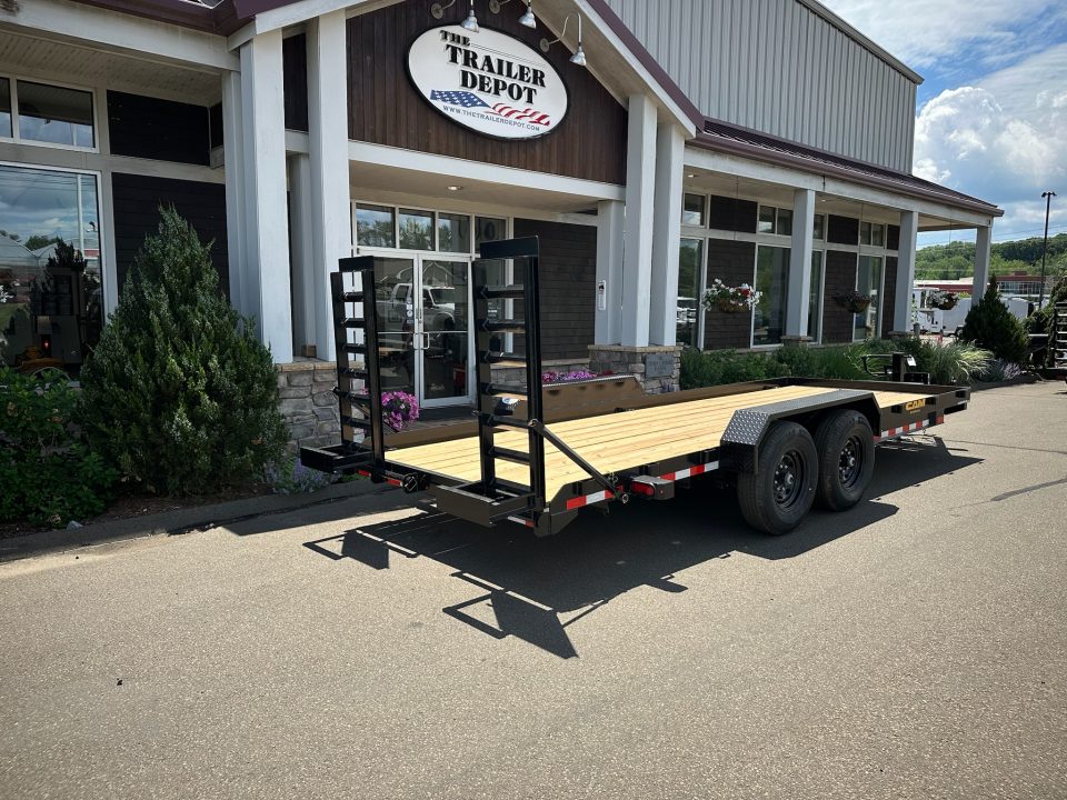 New CAM Superline 7' x 20' Angle Equipment Trailer 15.4K