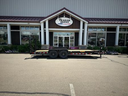 New CAM Superline 7' x 20' Angle Equipment Trailer 15.4K