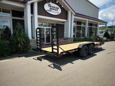New CAM Superline 7' x 20' Angle Equipment Trailer 15.4K