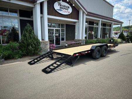New CAM Superline 7' x 20' Angle Equipment Trailer 15.4K